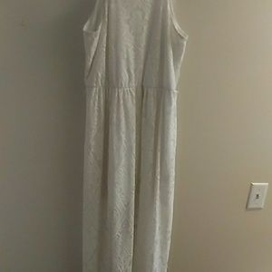 Large long white dress